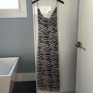 Animal print maxi dress worn once!